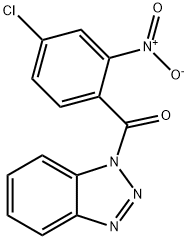 1H-benzotriazol-1-yl(4-chloro-2-nitrophenyl)methanone Struktur