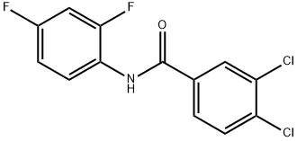 3,4-dichloro-N-(2,4-difluorophenyl)benzamide Struktur