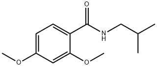 2,4-dimethoxy-N-(2-methylpropyl)benzamide Struktur