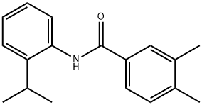 3,4-dimethyl-N-[2-(propan-2-yl)phenyl]benzamide Struktur