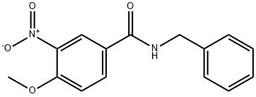 N-benzyl-4-methoxy-3-nitrobenzamide Struktur