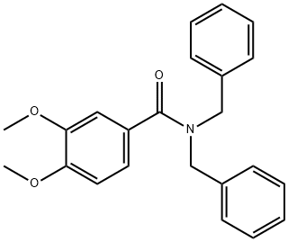 N,N-dibenzyl-3,4-dimethoxybenzamide Struktur