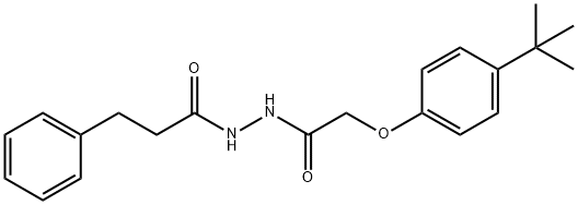 N'-[(4-tert-butylphenoxy)acetyl]-3-phenylpropanohydrazide Struktur