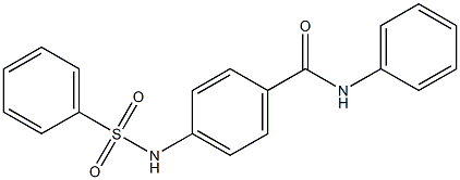 4-(benzenesulfonamido)-N-phenylbenzamide Struktur