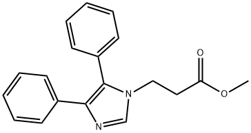 methyl 3-(4,5-diphenyl-1H-imidazol-1-yl)propanoate Struktur