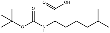 Boc-RS-2-amino-6-methyl-Heptanoic acid Struktur