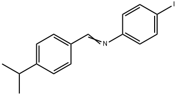 (4-iodophenyl)(4-isopropylbenzylidene)amine Struktur