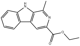 ethyl 1-methyl-9H-
pyrido[3,4-b]indole-3-carboxylate Struktur