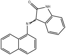 3-(1-naphthylimino)-1,3-dihydro-2H-indol-2-one Struktur