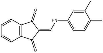 2-{[(3,4-dimethylphenyl)amino]methylene}-1H-indene-1,3(2H)-dione Struktur