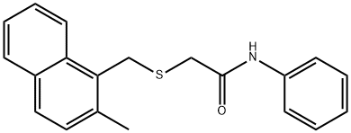 2-[(2-methylnaphthalen-1-yl)methylsulfanyl]-N-phenylacetamide Struktur