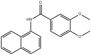 3,4-dimethoxy-N-naphthalen-1-ylbenzamide Struktur