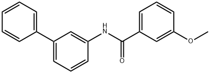 3-methoxy-N-(3-phenylphenyl)benzamide Struktur