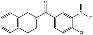 (4-chloro-3-nitrophenyl)-(3,4-dihydro-1H-isoquinolin-2-yl)methanone Struktur