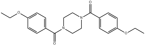 [4-(4-ethoxybenzoyl)piperazin-1-yl]-(4-ethoxyphenyl)methanone Struktur