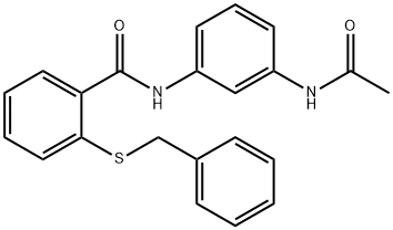 N-[3-(acetylamino)phenyl]-2-(benzylsulfanyl)benzamide Struktur