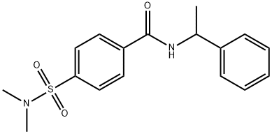 4-(dimethylsulfamoyl)-N-(1-phenylethyl)benzamide Struktur