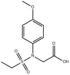 [Ethanesulfonyl-(4-methoxy-phenyl)-amino]-acetic acid Struktur