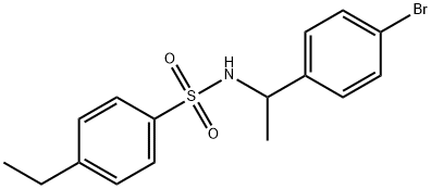 N-[1-(4-bromophenyl)ethyl]-4-ethylbenzenesulfonamide Struktur