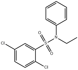 2,5-dichloro-N-ethyl-N-phenylbenzenesulfonamide Struktur