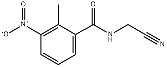 N-(cyanomethyl)-2-methyl-3-nitrobenzamide Struktur