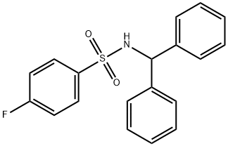 N-(diphenylmethyl)-4-fluorobenzenesulfonamide Struktur