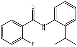 2-fluoro-N-(2-propan-2-ylphenyl)benzamide Struktur