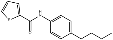 N-(4-butylphenyl)thiophene-2-carboxamide Struktur