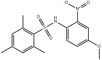 Benzenesulfonamide, N-(4-methoxy-2-nitrophenyl)-2,4,6-trimethyl- Struktur