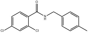 2,4-dichloro-N-[(4-methylphenyl)methyl]benzamide Struktur