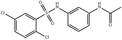 N-(3-{[(2,5-dichlorophenyl)sulfonyl]amino}phenyl)acetamide Struktur