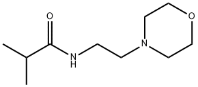 2-methyl-N-(2-morpholin-4-ylethyl)propanamide Struktur