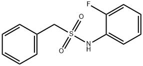 N-(2-fluorophenyl)-1-phenylmethanesulfonamide Struktur