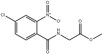 methyl N-[(4-chloro-2-nitrophenyl)carbonyl]glycinate Struktur