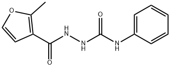 1-[(2-methylfuran-3-carbonyl)amino]-3-phenylurea Struktur