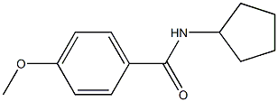 N-Cyclopentyl-4-methoxybenzamide, 97% 結(jié)構(gòu)式