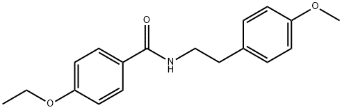 4-ethoxy-N-[2-(4-methoxyphenyl)ethyl]benzamide Struktur