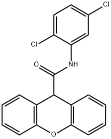 N-(2,5-dichlorophenyl)-9H-xanthene-9-carboxamide Struktur