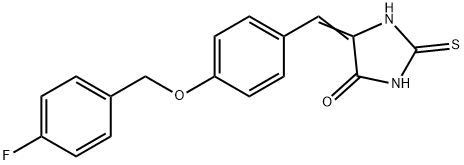 (Z)-5-(4-((4-fluorobenzyl)oxy)benzylidene)-2-thioxoimidazolidin-4-one|