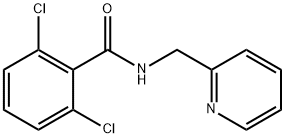 2,6-dichloro-N-(pyridin-2-ylmethyl)benzamide Struktur