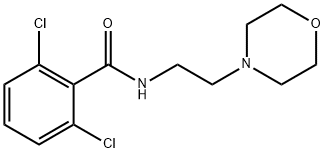 2,6-dichloro-N-[2-(morpholin-4-yl)ethyl]benzamide Struktur