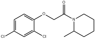 2-(2,4-dichlorophenoxy)-1-(2-methylpiperidin-1-yl)ethanone Struktur