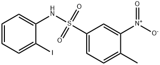 N-(2-iodophenyl)-4-methyl-3-nitrobenzenesulfonamide Struktur