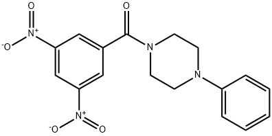 (3,5-dinitrophenyl)-(4-phenylpiperazin-1-yl)methanone Struktur