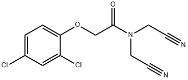 N,N-bis(cyanomethyl)-2-(2,4-dichlorophenoxy)acetamide Struktur