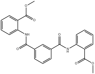 methyl 2-[[3-[(2-methoxycarbonylphenyl)carbamoyl]benzoyl]amino]benzoate Struktur