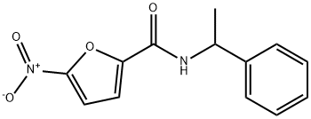 5-nitro-N-(1-phenylethyl)furan-2-carboxamide Struktur