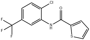 N-[2-chloro-5-(trifluoromethyl)phenyl]thiophene-2-carboxamide Struktur