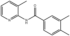 3,4-dimethyl-N-(3-methylpyridin-2-yl)benzamide Struktur