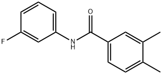 N-(3-fluorophenyl)-3,4-dimethylbenzamide Struktur